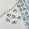 Wuzhou K9 Super Brilhante 6X8 Formato Ovo de Pombo Diamante 1:1 Réplica Huazi Decorativa Pontiaguda Irregular Acessórios para Unhas Peças de Diamante