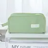 Bolsa de Lápices de Lona Simple de Alto Valor Multicapa Gran Capacidad Resistente a la Suciedad Estilo Ins Bolsa para Dolor de Estudiante de Secundaria Bolsa de Lápices Portátil