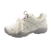 Zapatillas de Estilo Ballet con Aumento Interno de Altura para Mujer, Piel Genuina~ Modelo Primavera 2026, con Cordones Únicos, Zapatos Deportivos Casuales de Suela Gruesa