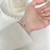 Pulsera de plata de ley s925 estilo coreano estilo coreano de alta gama sentido de la minoría sentido del color cara sonriente con cuentas 2023 nuevo para mujer