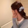 Horquilla con lazo de camelia de primavera para mujer, con clip lateral de flor en la parte posterior de la cabeza, con clip de pico de pato, accesorios para el cabello, tocado de gran sentido
