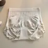 Calcinhas femininas sem costura de modal, tamanho grande, cintura média, levanta bumbum, antibacterianas 10A, forro de seda de amoreira protetor, cuecas para atacado
