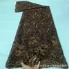 Encaje Bordado Africano Encaje de Cordón Bordado de Lentejuelas Africano Tela de Encaje para Vestido de Boda