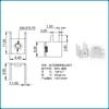 Terminal de soldadura horizontal de PCB de liberación rápida en stock, tornillo M3M4, terminal de cableado de PCB, soporte de alta corriente de cuatro patas