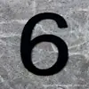 Adesivo Digital Estéreo de Acrílico Letras Bronze Dourado Preto e Branco Número do Quarto Adesivo de Parede Placa de Número de Porta Placa