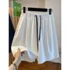 Shorts Rojos, Estilo Delgado de Verano para Mujer, Nuevo Modelo 2026, Holgados Casuales, Pantalones de Moda de Línea A de Longitud Media