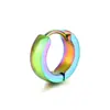 Aretes de acero inoxidable de acero de titanio aretes de arco esférico venta al por mayor aretes lisos de acero inoxidable fáciles de abrochar aretes para hombres y mujeres