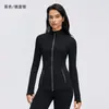 Chamarra de yoga de manga larga para otoño, chamarra deportiva elástica ajustada para mujer, adecuada para actividades al aire libre como ciclismo, correr y fitness, modelo D26110