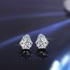 Venta caliente transfronteriza plata esterlina s925 moissanita 1 quilate clásico seis garras anillo de traje collar aretes venta caliente en vivo