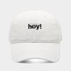 Nueva gorra creativa con letra hey bordada de copa suave y visera de pico de pato, para cara pequeña, deportes al aire libre, viajes, protección solar, gorra de béisbol