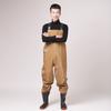 Pantalones de agua de algodón de una pieza con correa de medio cuerpo engrosados Pantalones de agua de una pieza de medio cuerpo Pantalones de pesca con horquilla de depósito de vadeo Pantalones de pesca