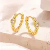 Pendientes Geométricos de Nicho con Perlas Redondas Incrustadas de Diamante, Pendientes Simples de Lujo Ligero de Gama Alta, Producto Nuevo Transfronterizo de Tiktok, Regalo, Venta al por Mayor