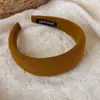 Diadema de Lana Texturizada Retro Diadema Ancha de Color Sólido Sencilla Adorno para la Cabeza que Aumenta la Altura para Mujer Otoño/Invierno Viaje Diario