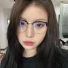 Gafas para Miopía de Mujer Iins Alto Valor Gris Coco Línea de Cejas Media Montura Retro Ultraligeras Anti Luz Azul Lentes Planas Estilo Coreano para Hombre