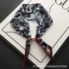 Nuevo pañuelo de seda largo pequeño vintage con hebilla de perla magnética para mujer, elegante y con estilo, bufanda de cuello con lazo, moderna y versátil