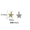 Aretes de Estrella y Luna Geométricos Calados Rellenos de Oro de 14K que Conservan el Color, Pendientes Colgantes Pequeños Brillantes, Accesorios para Colgantes de Aretes DIY Hechos a Mano