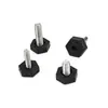 Tornillo m6m8 pie ajustable para muebles pie ajustable con tornillo almohadilla de pie de tornillo pie de ajuste de tornillo de nailon blanco pie nivelador
