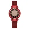 Popular Gipsofila Patrón Romano Cielo Estrellado Perezoso Hierro Magnético Reloj de Mujer Reloj de Mujer Reloj de Cuarzo Fabricante Procesamiento y Personalización