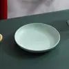 Plato Redondo de 20 cm de Paja de Trigo Vajilla para el Hogar Plato para Dulces Restaurante Plato Anticaída Plato para Frutas y Empanadillas