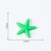 Adornos de Musgo Estrella de Mar Colorida para Micro-Paisajes Manualidades de Resina Adornos Pequeños Accesorios para Fundas de Teléfono Mediterráneas