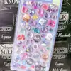 Pegatinas de Relieve Estéreo 3D de Dibujos Animados para Niños Lindas Pegatinas Estilo Japonés Decoraciones para Niñas Pegatinas Creativas de Diamantes de Cristal