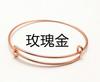Venta caliente de fábrica popular europeo y americano pulsera de empujar y tirar pulsera retráctil diy pulsera móvil ajustable pulsera de alambre de acero alex