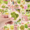 50 Adesivos de Graffiti de Matcha Desenho Animado para Copos de Água e Malas, Adesivos Decorativos à Prova d'Água, Adesivos Criativos de Matcha