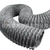 Manguera de Ventilación de Tela de Nylon Gris al por Mayor, Manguera de Ventilación Gris Resistente a la Temperatura de 120 Grados, Manguera de Lona Gris