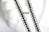 Cadena de Pedrería Soldada de Tres Filas 8+16+8 Cadena de Pedrería Densa Electroplateada Cadena de Pedrería Versátil Accesorios para Joyería DIY