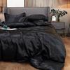 Conjunto de Cama de Verão de Seda Simulada Quatro Peças 2m Cama de Dormitório Estudantil Capa de Edredom Lençóis Roupa de Cama Fronha Peça Única Drop Shipping Capa de Edredom