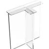 Patas de mesa de comedor acrílicas de alta gama y alta transparencia procesamiento personalizado patas de mesa de comedor acrílicas en forma de T no amarillean degradado negro