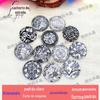 DIY joias acessórios redondo de vidro patch auspicioso padrão cristal geladeira acessórios de cabelo fabricantes por atacado