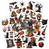 5 Pegatinas Transparentes Originales de Halloween de PET Cabeza de Calabaza Decoración de Festival Dibujos Animados Funda de Teléfono Diario Pegatinas DIY