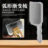Peine para cortapelos de cabeza plana para hombre, herramienta para cortar el pelo, plantilla para auto-corte, peine guía para estilistas, posicionamiento en degradado