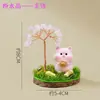 Árbol de Cristal Amarillo Natural con los Doce Signos del Zodiaco, Artesanía de Cristal Árbol de la Fortuna, Adornos Creativos Atractores de Riqueza para Escritorios del Hogar y la Oficina