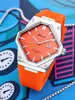 Reloj Personalizable para Hombre, Moderno Deportivo con Esfera en Forma de Diamante, Luminoso, Calendario Simple de Roble, Resistente al Agua, Reloj Genuino para Hombre