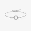 Pulseira de Elo de Anel s925 Prata Esterlina Zircônia Microincrustada Super Brilhante Doce Nicho Acessórios de Alto Padrão Novas Explosões Mulheres
