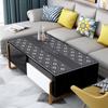 Mantel de cuero impermeable, resistente al aceite, lavable, antiquemaduras, mantel de margaritas, mantel de mesa de té de estilo nórdico ligero y de lujo