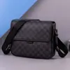 Bolso cruzado para hombre, a cuadros, gran capacidad, bolso de hombro, bolso mensajero para motocicleta para hombre, con solapa, bolso casual, mochila impermeable para el día a día