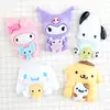 Copo de Água Melody Sanrio Copo de Enxaguante Bucal Caixa de Armazenamento Desenho Animado Decoração DIY Kuromi Pacha Cachorro Material de Patches