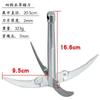 Rastrillo Cuchillo para Eliminar Maleza Acuática, Gancho para Maleza Acuática, Gancho Garra de Pesca de Tres Garras, Herramienta de Pesca para Equipo de Pesca en Aguas Salvajes