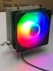 Enfriador de CPU Silencioso de Doble Tubo de Calor para Computadora de Escritorio Tipo Presión Hacia Abajo AMD 1155 1366 1700 Ventilador Luminoso
