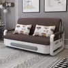 Sofá cama plegable multifuncional para salas de estar pequeñas, extensible y retráctil, adecuado para uso individual, doble o triple, con capacidad de almacenamiento