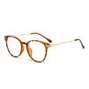 Nuevas gafas redondas de estilo coreano con diseño de libro de equitación rojo, modernas gafas planas de estilo urbano, modernas gafas planas con protección contra la luz azul.
