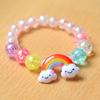 Pulseira infantil feminina princesa frisada cartoon bonito crianças bebê pulseira estudante pulseira jóias acessórios atacado