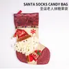 Decoraciones Navideñas Escena Arreglo de Árbol Colgante de Mini Anciano con Calcetines Decoración Festiva Accesorios de Muñeco de Nieve Colgante de Reno