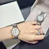 Nuevo Modelo de Reloj de la Emperatriz Viuda, Reloj para Mujer Saturno Azul Hielo Triturado, Reloj para Mujer Fruta del Dragón Verde Menta, Disponible para Dropshipping