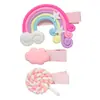 Accesorios para el Cabello de Hada Pinza para el Cabello Estilo Mori Girl Pinza para el Cabello Arcoíris Pinza de Nube Clip Lateral Coreano Ins Estilo Chica Trendy Ins