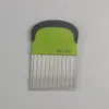 Cuchillos de Patata con Púa de Acero Inoxidable Cuchillos Ondulados para Cortar Patatas Cortador de Papas Fritas Cuchillos Corrugados Artefacto de Cocina para Cortar Verduras en Casa Fantasia