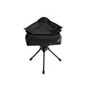 Banqueta Pequena Dobrável Portátil para Exterior com Rotação 360 Graus para Acampamento, Caminhada e Montanhismo, Banqueta Dobrável Triangular Leve